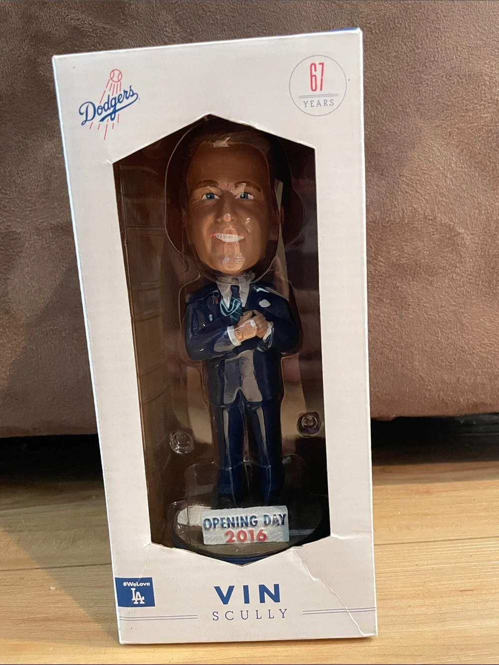 Vin Scully Navy Blue Bobblehead - Official Team Collectible (Pristine condition)